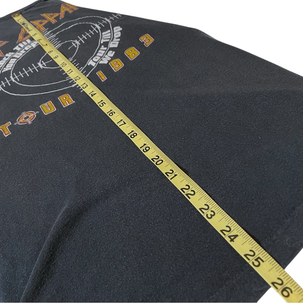 Vintage Def Leppard Shirt Pyromania Rock Till You Drop Tour 1983 Tour - Picture 12 of 13